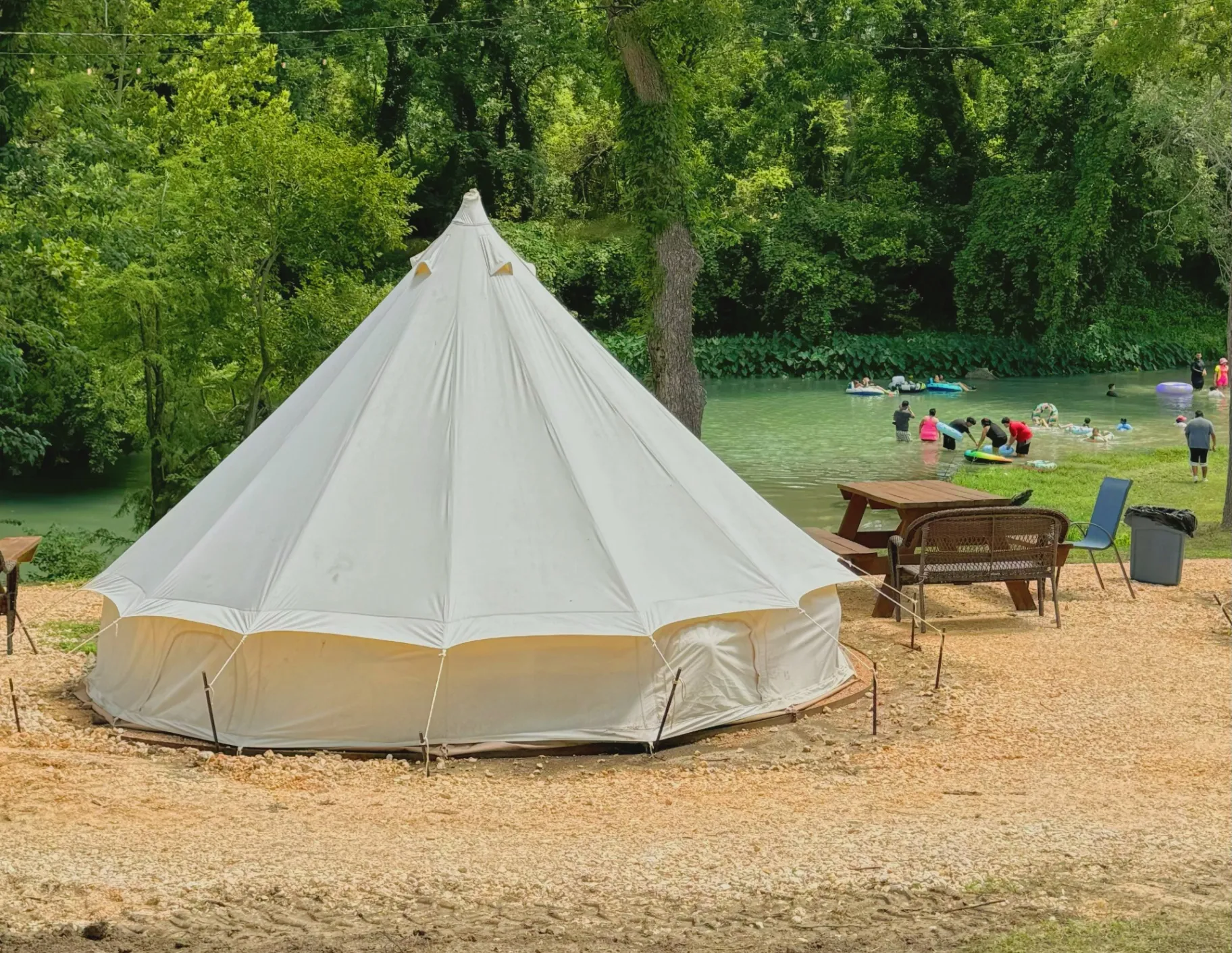 Bell Tent riverside