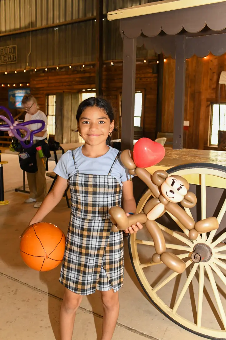 Girl with Balloon Monkey