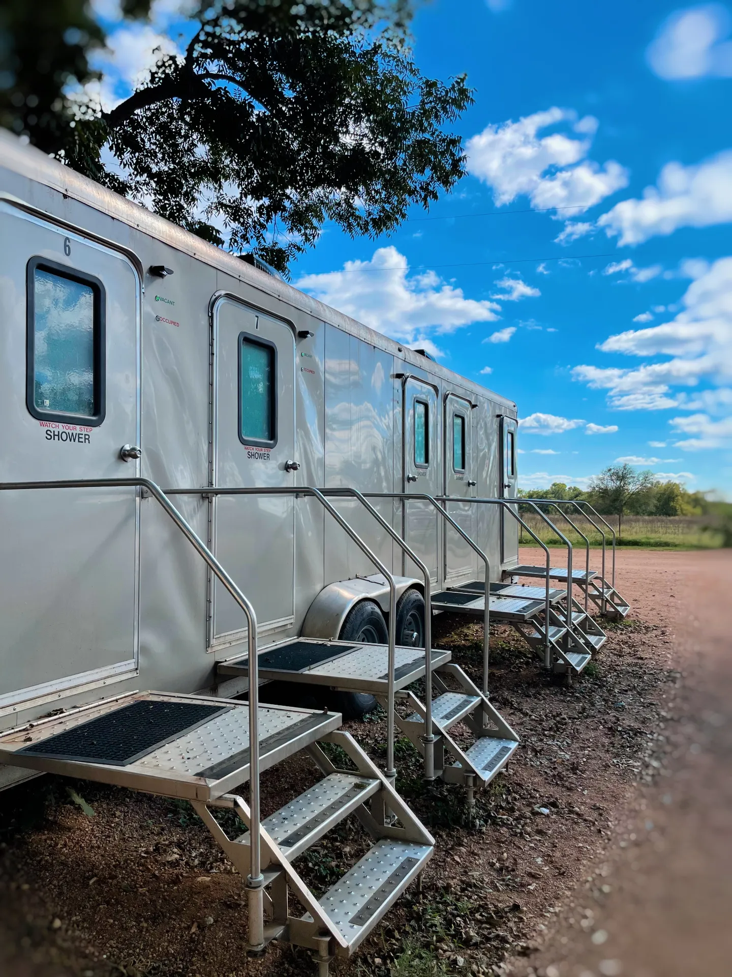 Shower facilities
