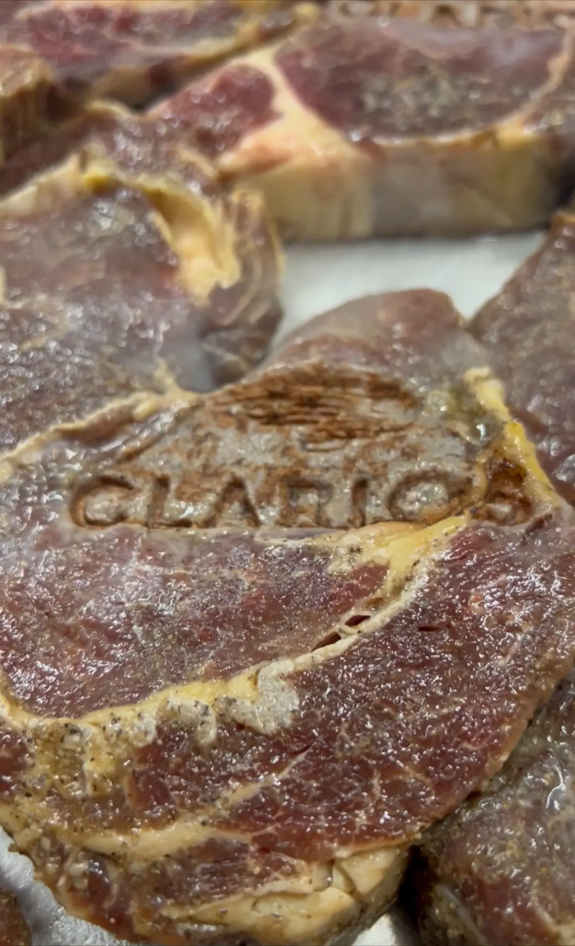 Branded steaks at corporate holiday dinner event