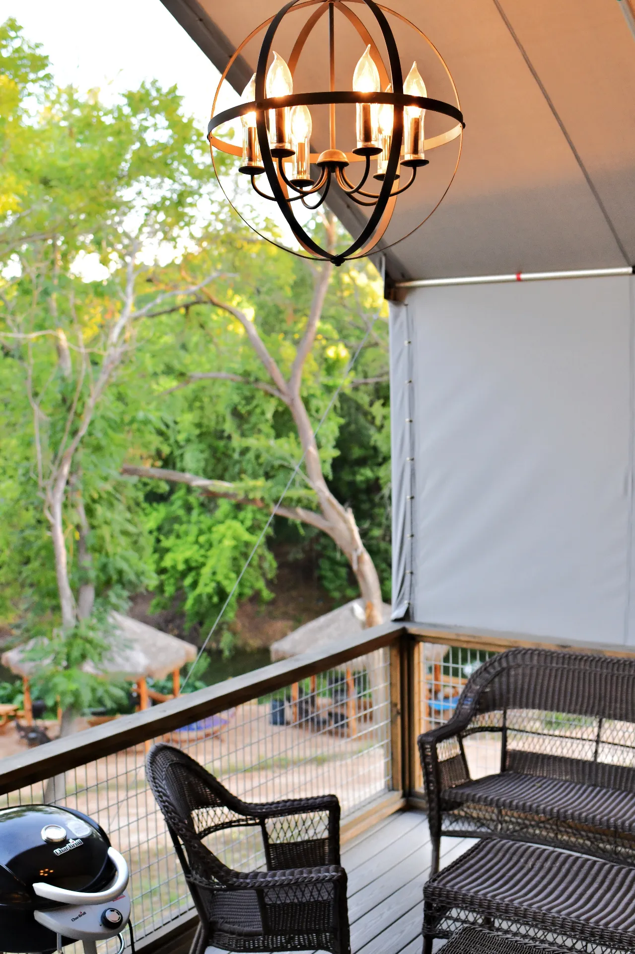 Chandelier grill