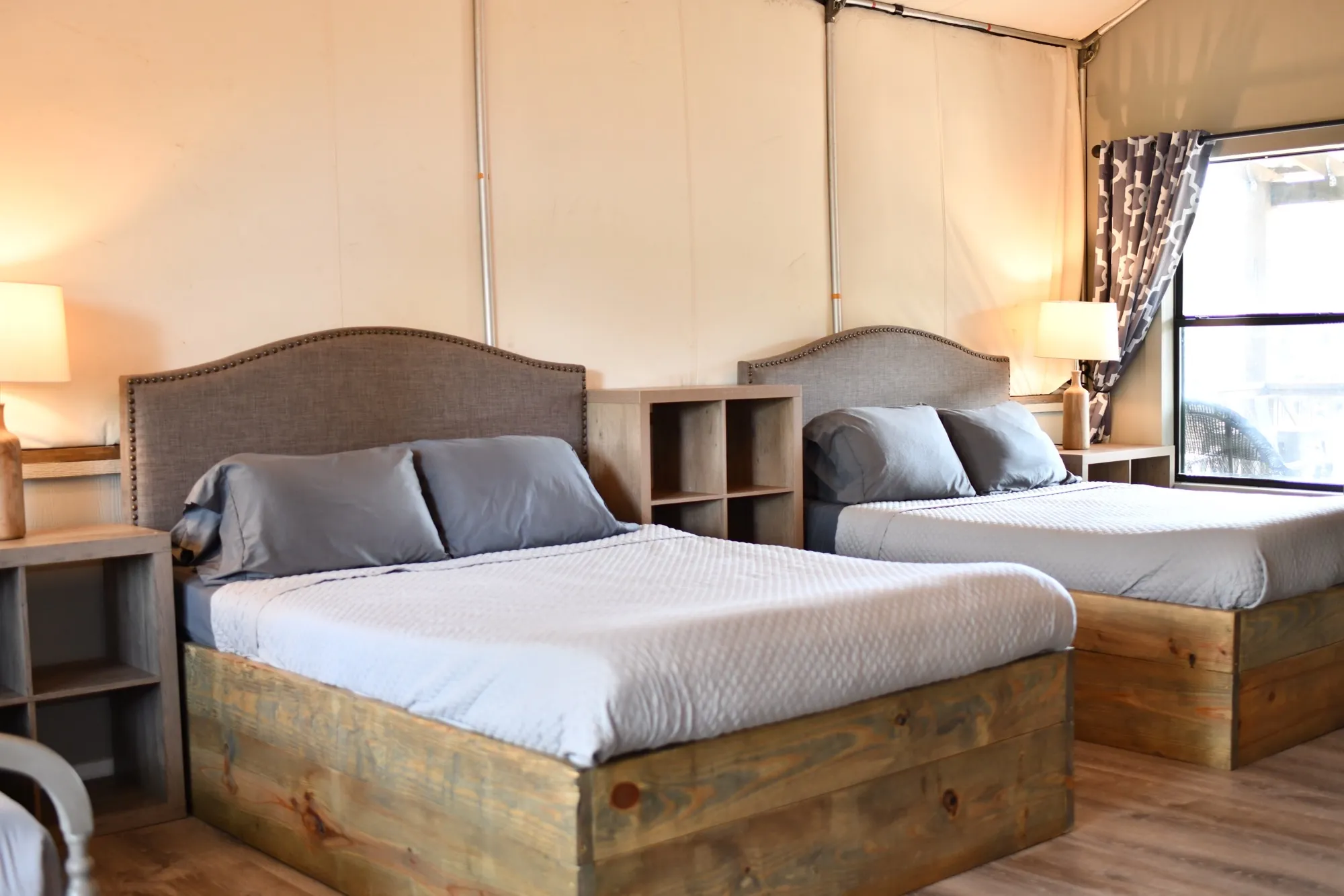 Queen beds